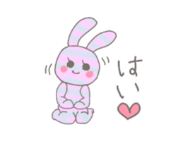 ditsy rabbit sticker #10205890