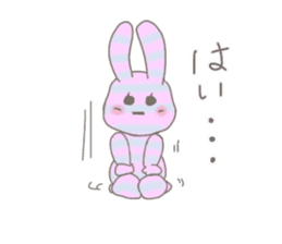 ditsy rabbit sticker #10205891