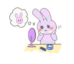 ditsy rabbit sticker #10205895