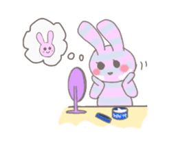 ditsy rabbit sticker #10205895