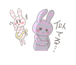 ditsy rabbit sticker #10205896
