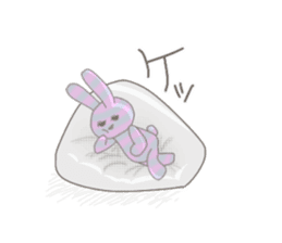 ditsy rabbit sticker #10205897