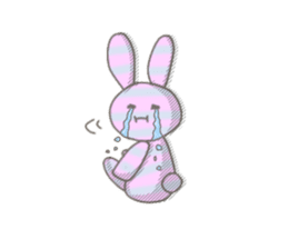 ditsy rabbit sticker #10205900