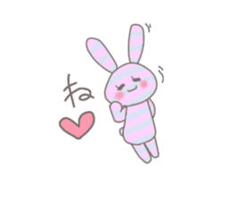 ditsy rabbit sticker #10205908