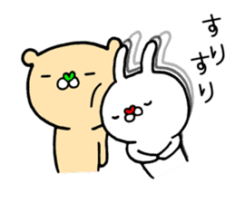 Fun! bear and rabbit 6 sticker #10206074