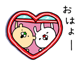 Fun! bear and rabbit 6 sticker #10206080