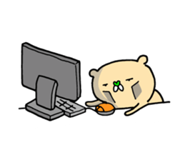 Fun! bear and rabbit 6 sticker #10206111