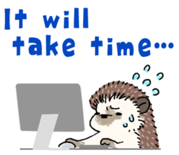 "TAWASHI" the hedgehog & family(Engrish) sticker #10206154