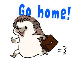 "TAWASHI" the hedgehog & family(Engrish) sticker #10206155
