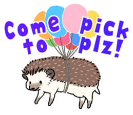 "TAWASHI" the hedgehog & family(Engrish) sticker #10206156