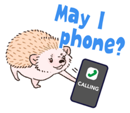"TAWASHI" the hedgehog & family(Engrish) sticker #10206175