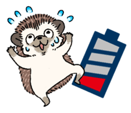 "TAWASHI" the hedgehog & family(Engrish) sticker #10206182