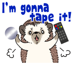 "TAWASHI" the hedgehog & family(Engrish) sticker #10206185