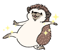 "TAWASHI" the hedgehog & family(Engrish) sticker #10206189