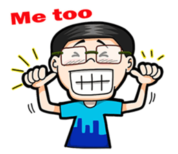 Noom Glasses Boy Part 2 sticker #10206353