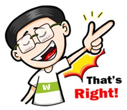 Noom Glasses Boy Part 2 sticker #10206374