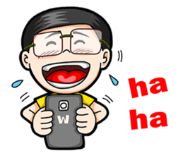 Noom Glasses Boy Part 2 sticker #10206384