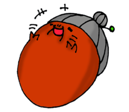 Polite nod of acorn Obaa sticker #10206550