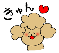 Honorific sticker of the poodle. sticker #10207196