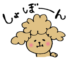 Honorific sticker of the poodle. sticker #10207222