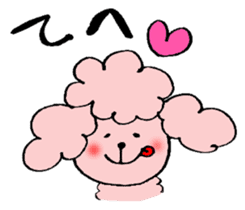 Honorific sticker of the poodle. sticker #10207224