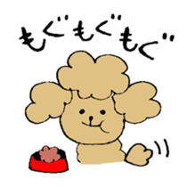 Honorific sticker of the poodle. sticker #10207230