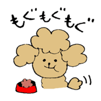 Honorific sticker of the poodle. sticker #10207230