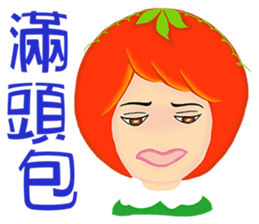 Tomato playful girl ( 3 ) sticker #10207771