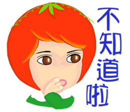Tomato playful girl ( 3 ) sticker #10207789