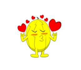 Yellow Melonman sticker #10208554