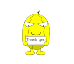 Yellow Melonman sticker #10208556