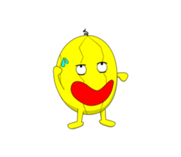 Yellow Melonman sticker #10208562