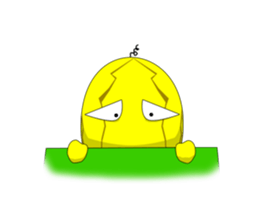 Yellow Melonman sticker #10208569