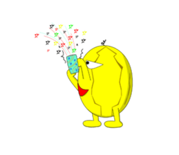 Yellow Melonman sticker #10208573