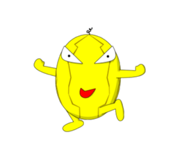 Yellow Melonman sticker #10208576