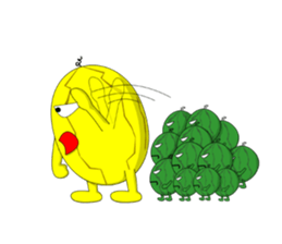 Yellow Melonman sticker #10208578