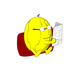 Yellow Melonman sticker #10208580