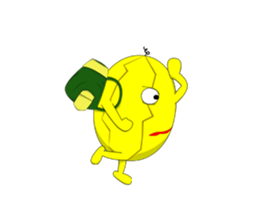 Yellow Melonman sticker #10208582