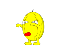 Yellow Melonman sticker #10208586