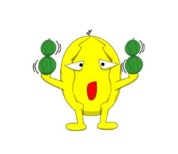 Yellow Melonman sticker #10208587