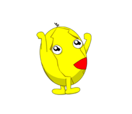 Yellow Melonman sticker #10208589