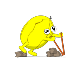 Yellow Melonman sticker #10208590