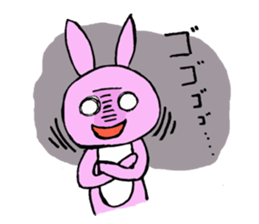 rabbit and human of sticky of cake.vol.1 sticker #10209114