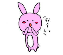 rabbit and human of sticky of cake.vol.1 sticker #10209143