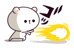 Busy bear ! sticker #10211117