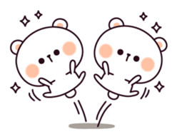 Busy bear ! sticker #10211143