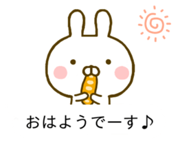 Rabbit Usahina Yurukeigo Balloon sticker #10211476