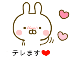 Rabbit Usahina Yurukeigo Balloon sticker #10211507