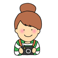 Girl of the freehand drawing sticker #10212124