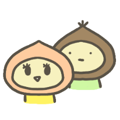 The Peach and Chestnut Sticker